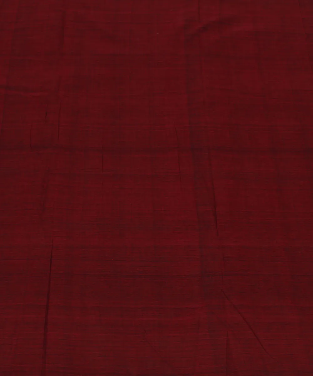 0.6m Maroon Handloom Mangalagiri Cotton Fabric