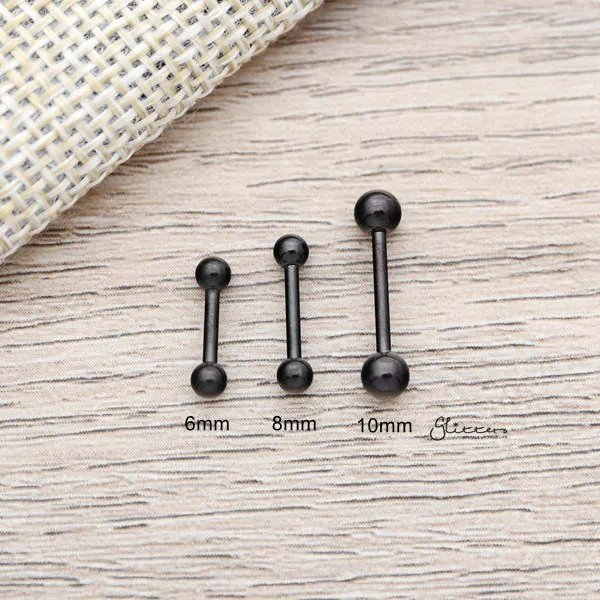 16Gauge 316L Surgical Steel Straight Barbells with Balls-6mm|8mm|10mm|12mm