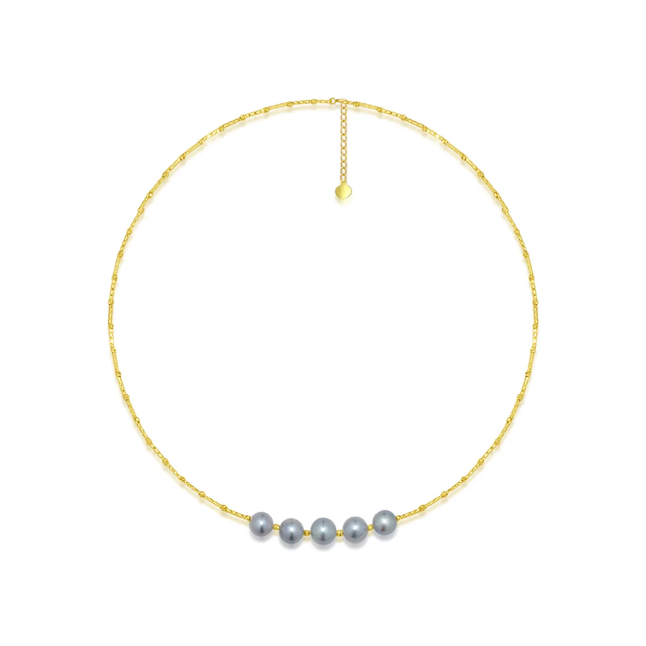 18K Solid Gold Akoya Pearl Necklace KN00122