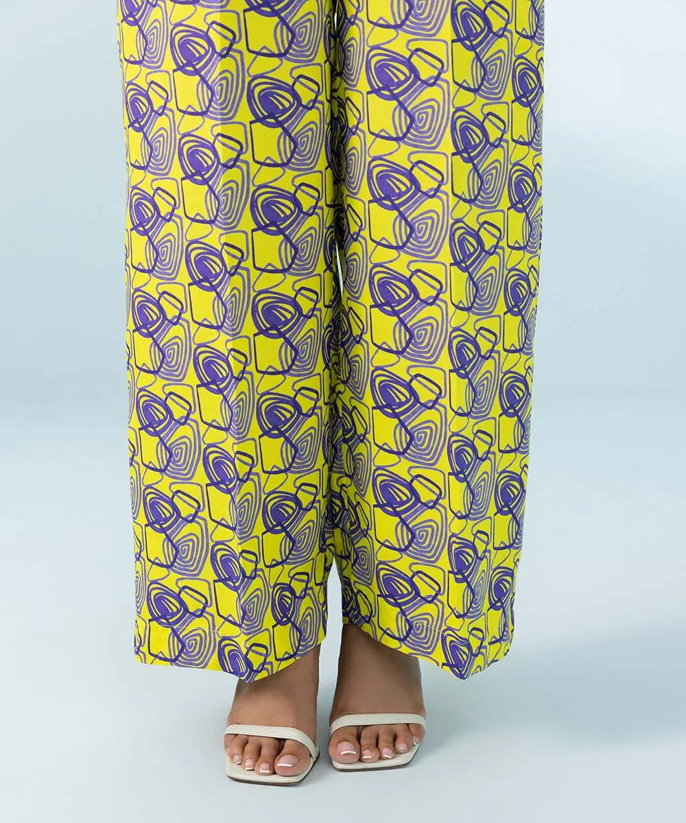 2 Piece - Printed Raw Silk Suit