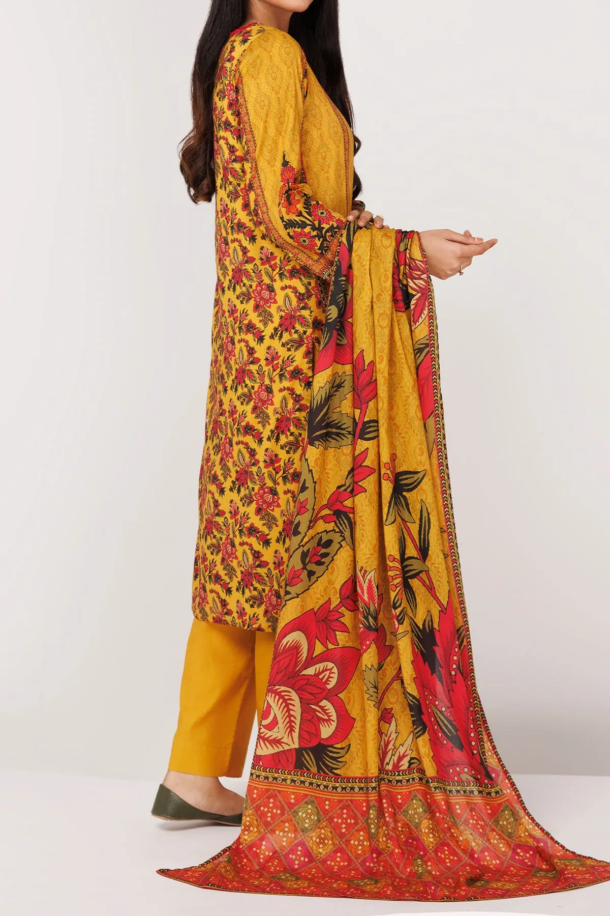 3 PIECE DIGITAL PRINT LAWN| DPC-302