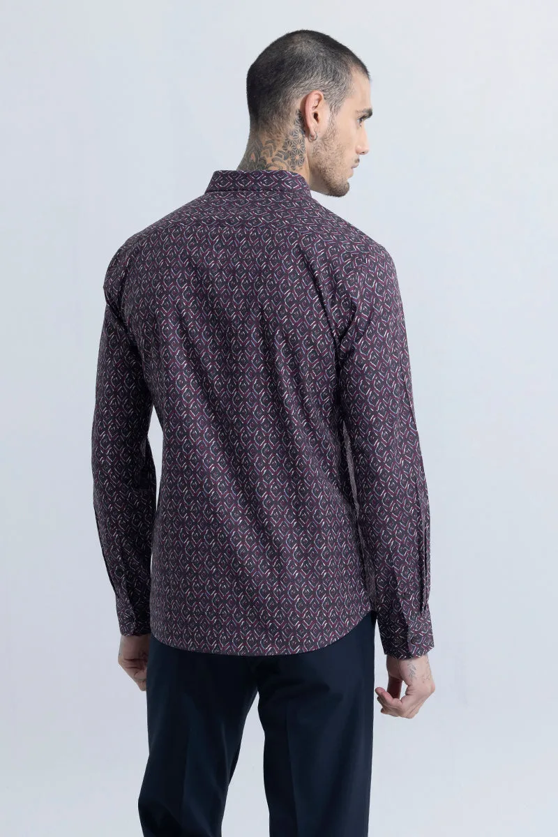 Absqure Diamond Maroon Shirt