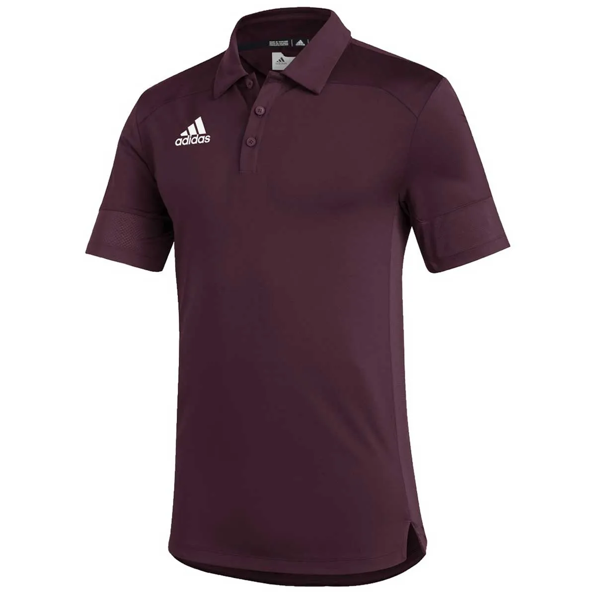 adidas Men's Team Maroon/White Under The Lights Coaches Polo