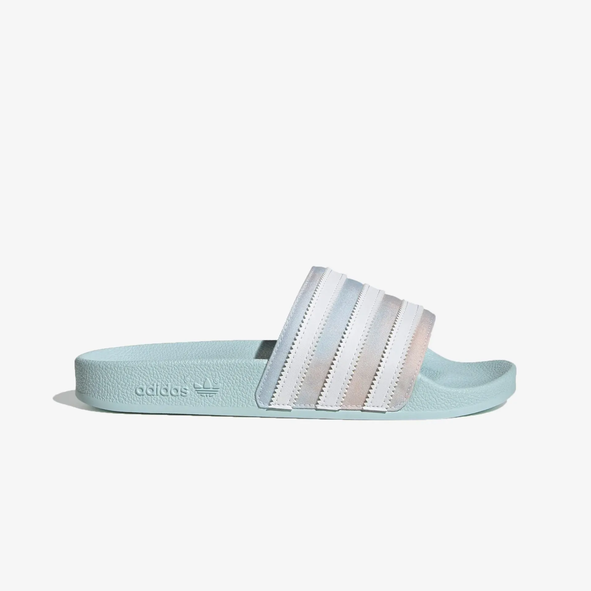 Adidas Originals | ADILETTE SLIDES  { ALMOST BLUE / CLOUD WHITE