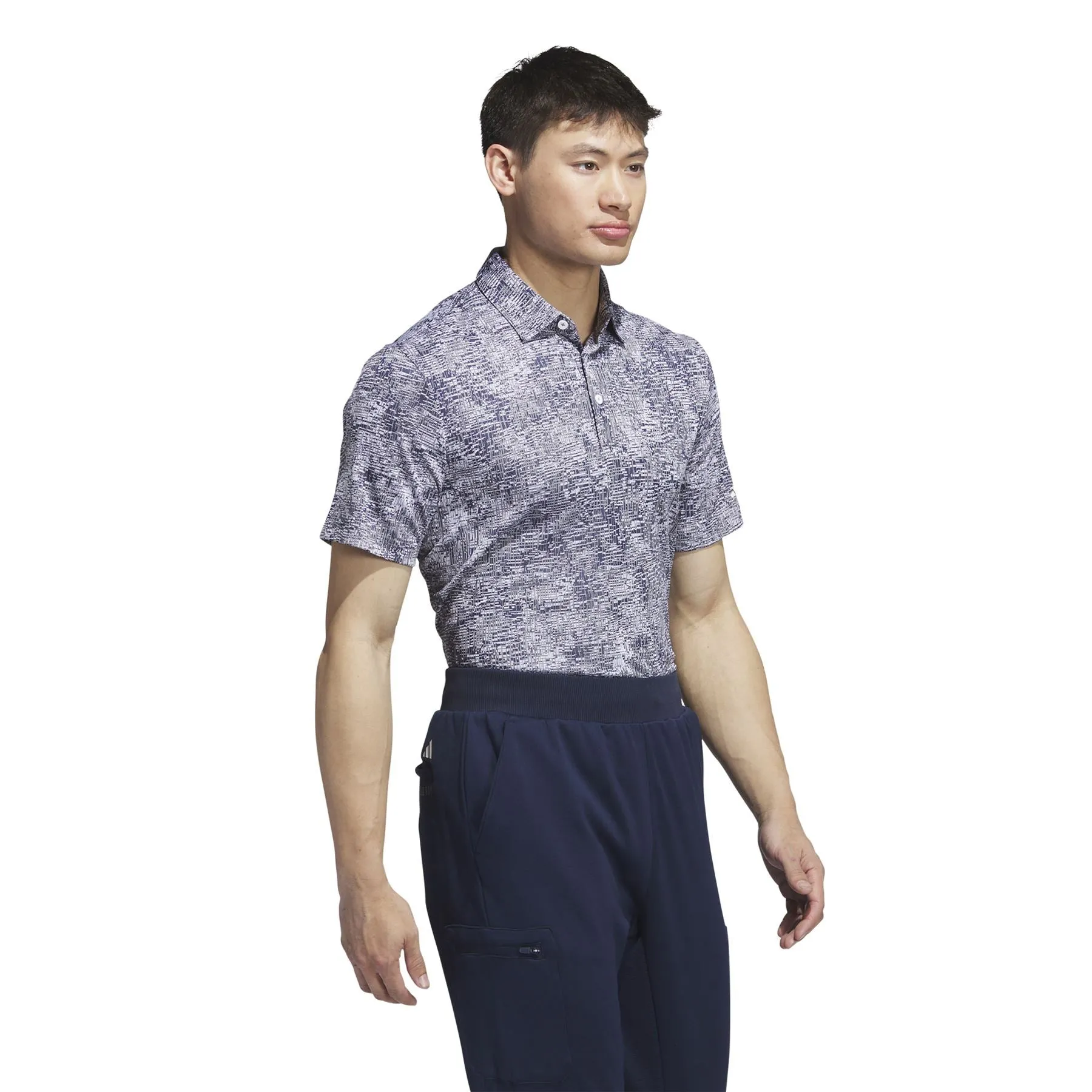 Aerial Jacquard Polo Grey Three - AW23