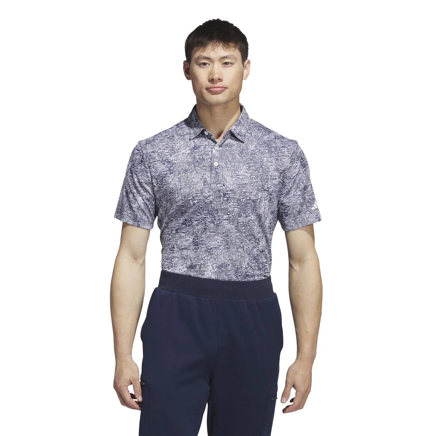 Aerial Jacquard Polo Grey Three - AW23