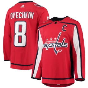 Alexander Ovechkin Washington Capitals adidas Home Captain Patch Primegreen Authentic Pro Player Jersey - Red