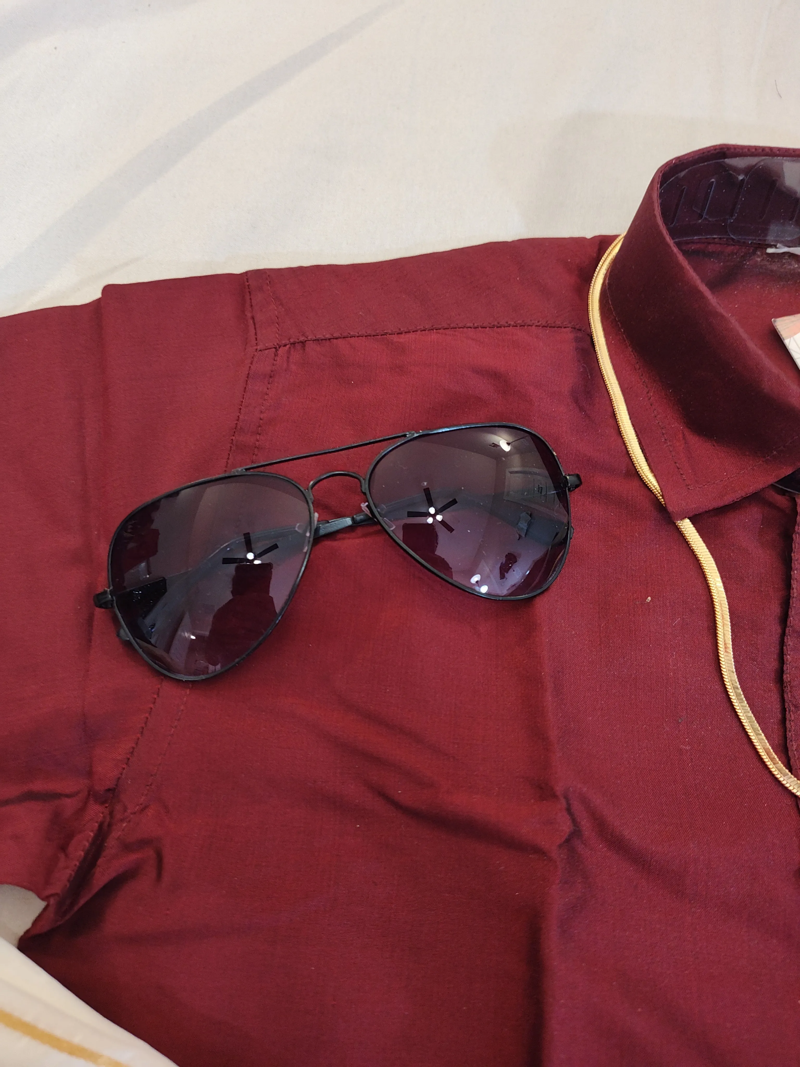 Alluring Maroon Color Shirt With Dhoti Full Outfit For Kids