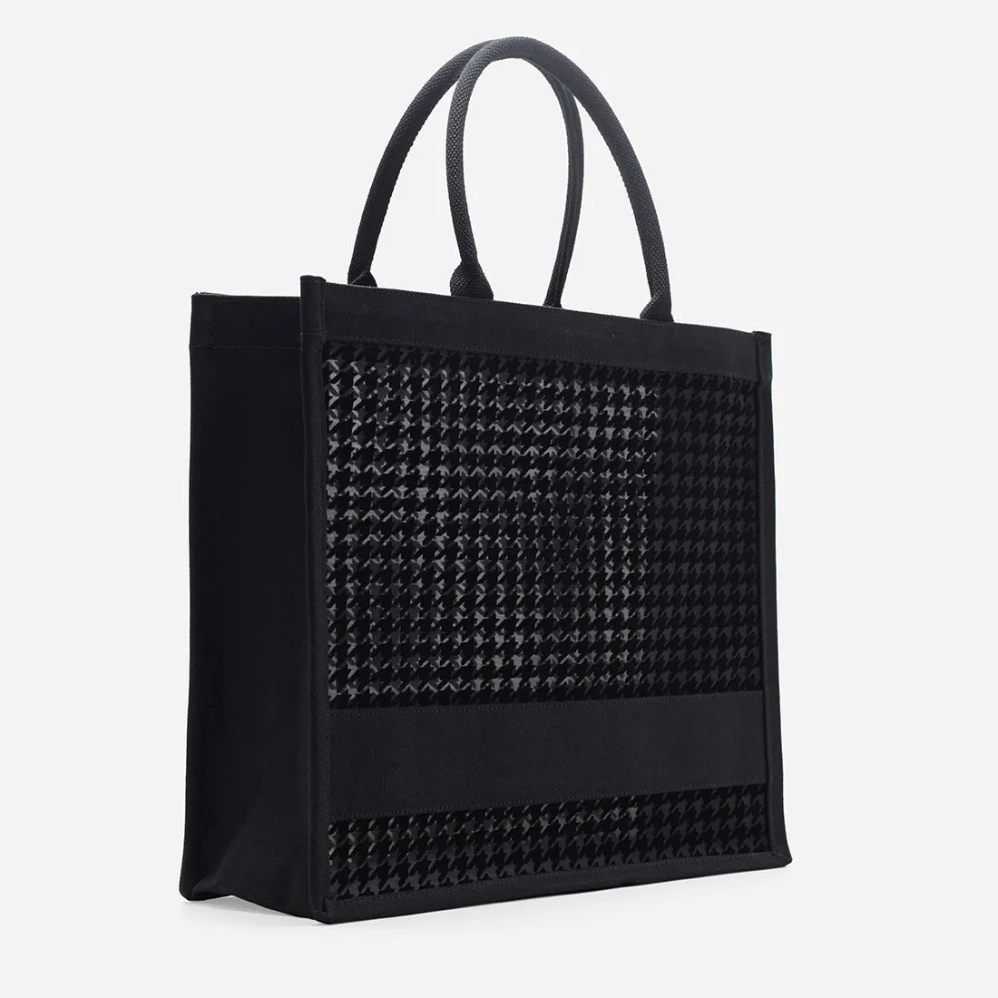 Alyssa Houndstooth Tote Bag