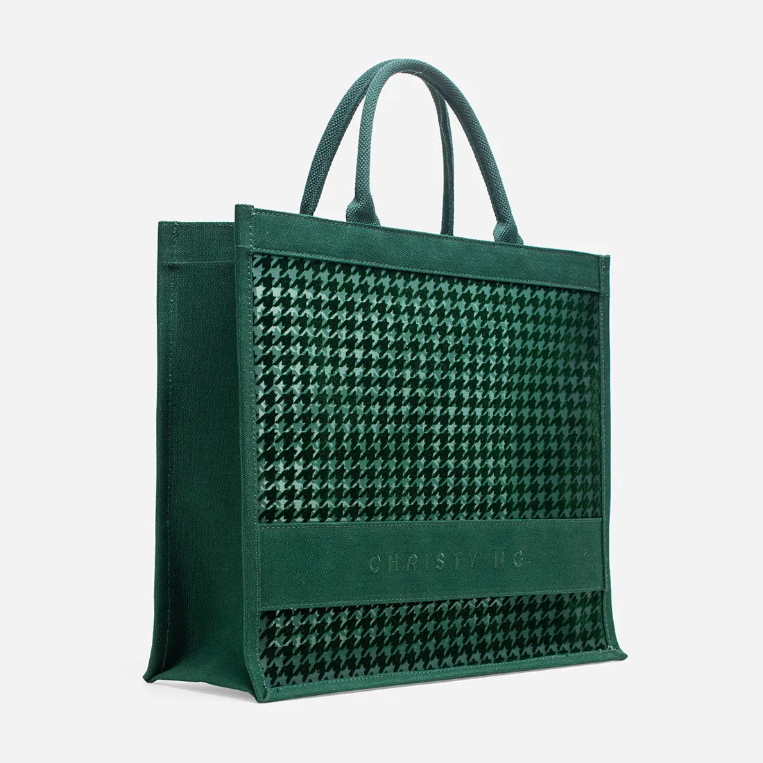 Alyssa Houndstooth Tote Bag