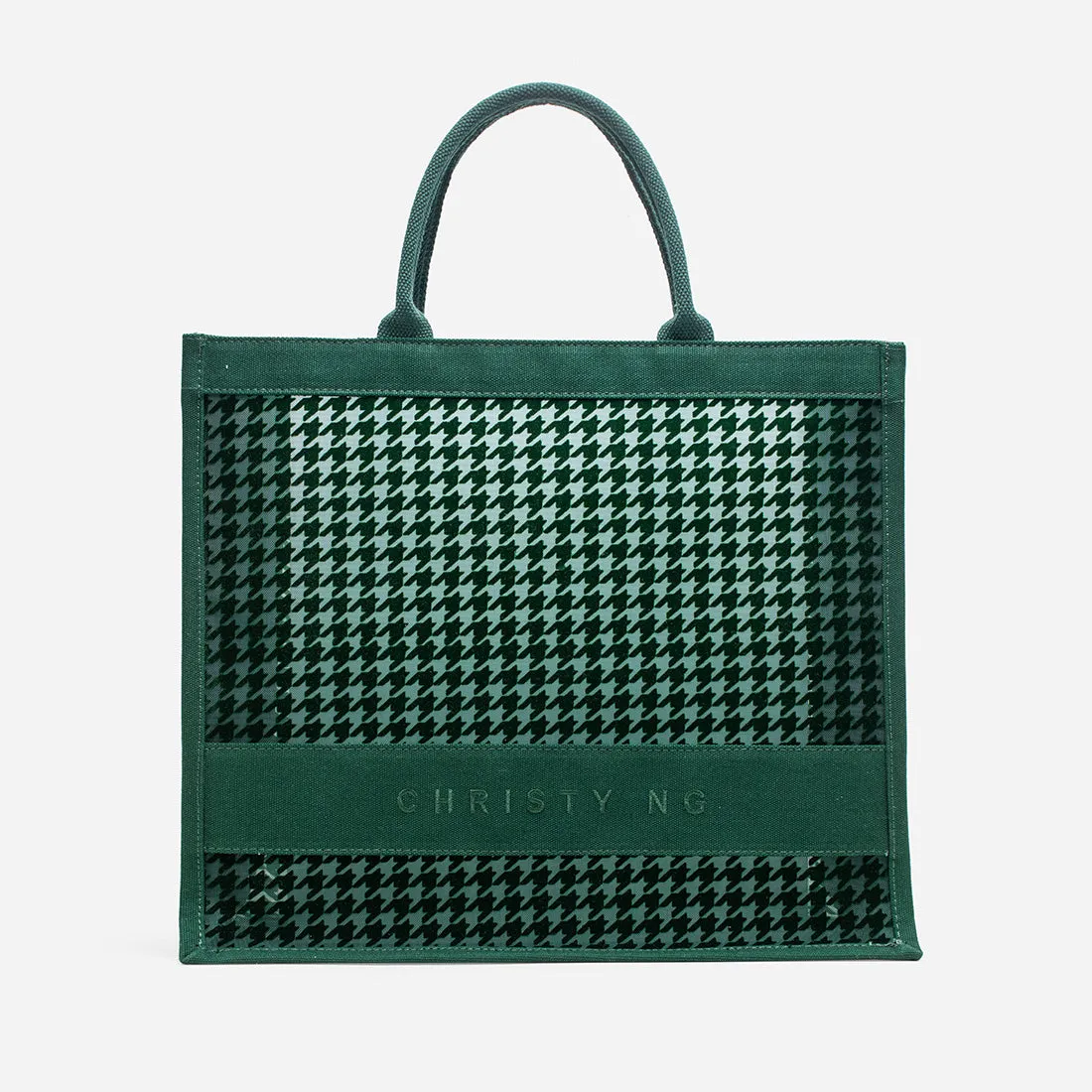 Alyssa Houndstooth Tote Bag