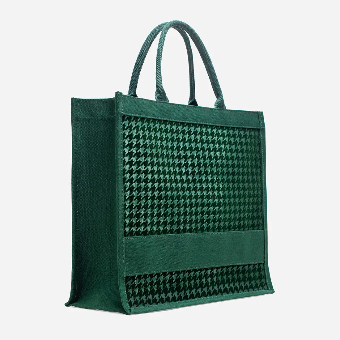 Alyssa Houndstooth Tote Bag