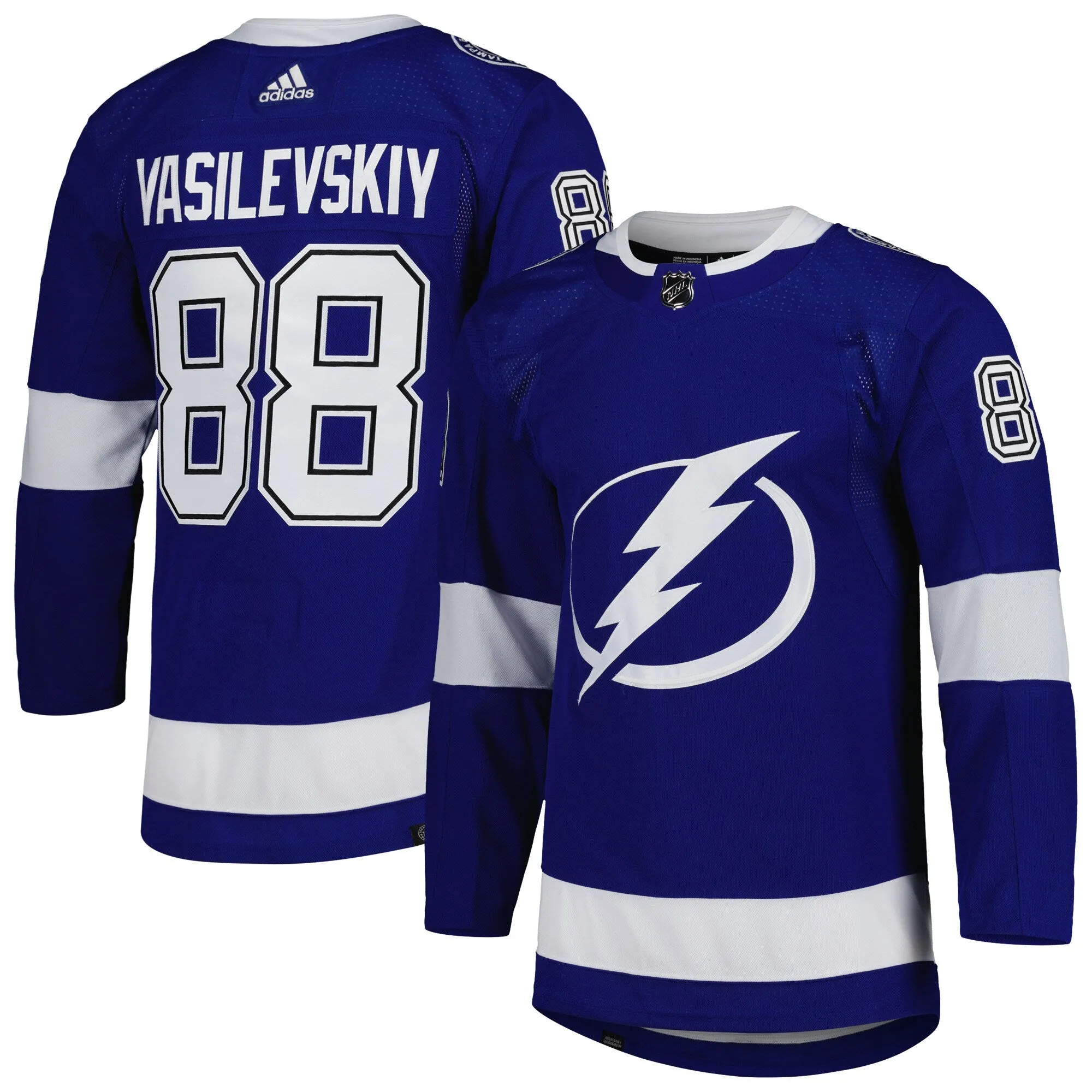 Andrei Vasilevskiy Tampa Bay Lightning adidas Home Primegreen Authentic Pro Player Jersey - Blue