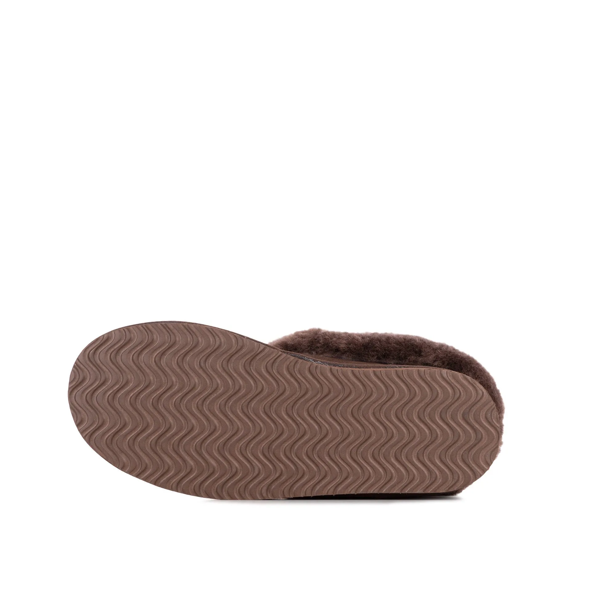 ANN CHOCOLATE SHEEPSKIN SLIPPER BOOTIE