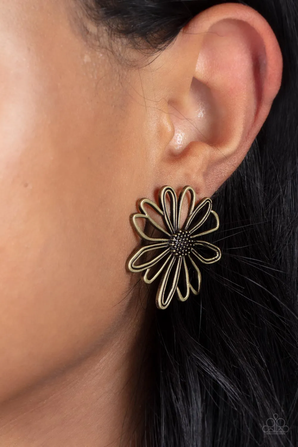 Artisan Arbor - Brass Post Earring