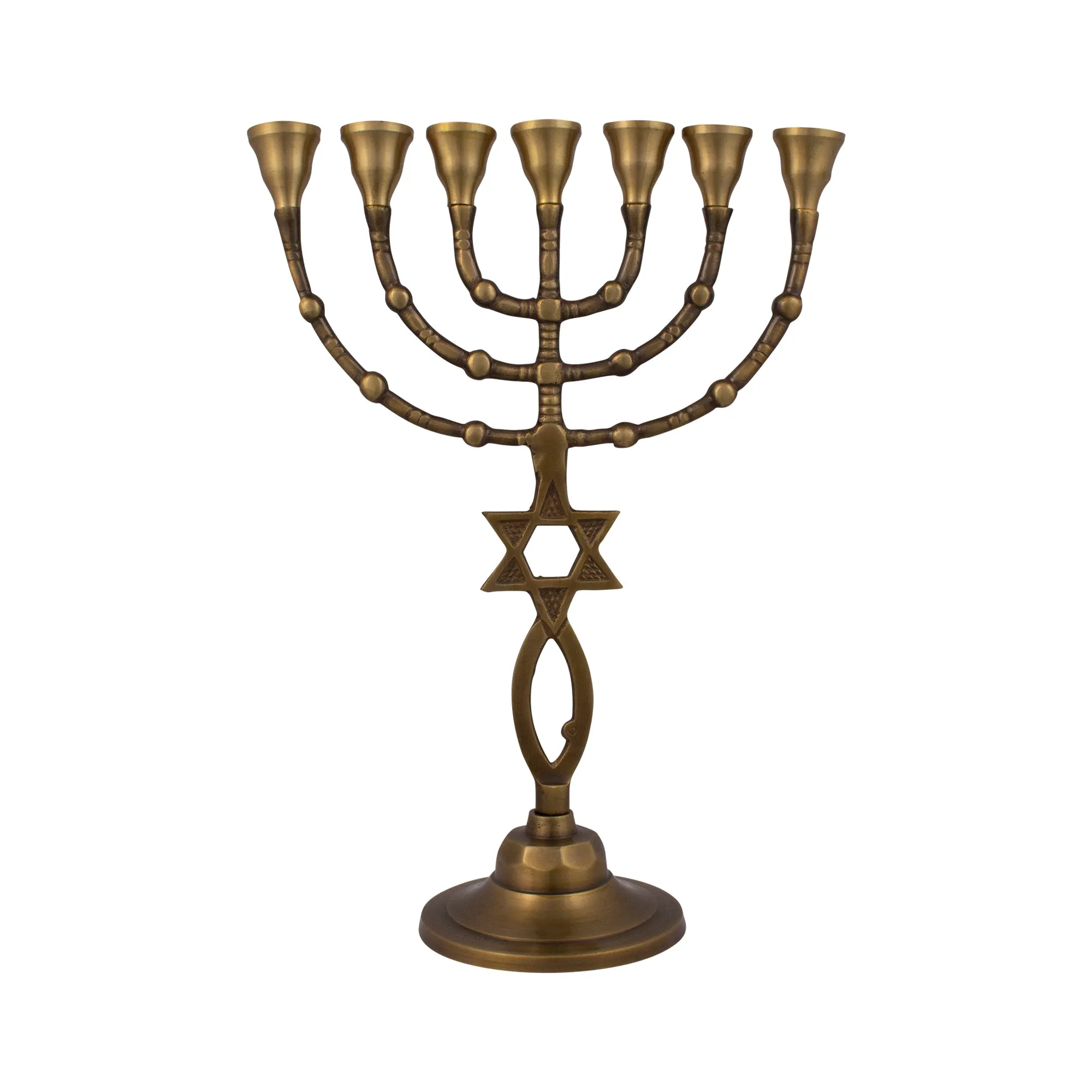 Authentic Menorah With Star of David 11″ / 28cm