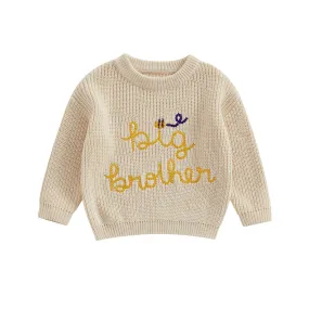 Baby Deluxe Sweater - BIG BROTHER - to 24M