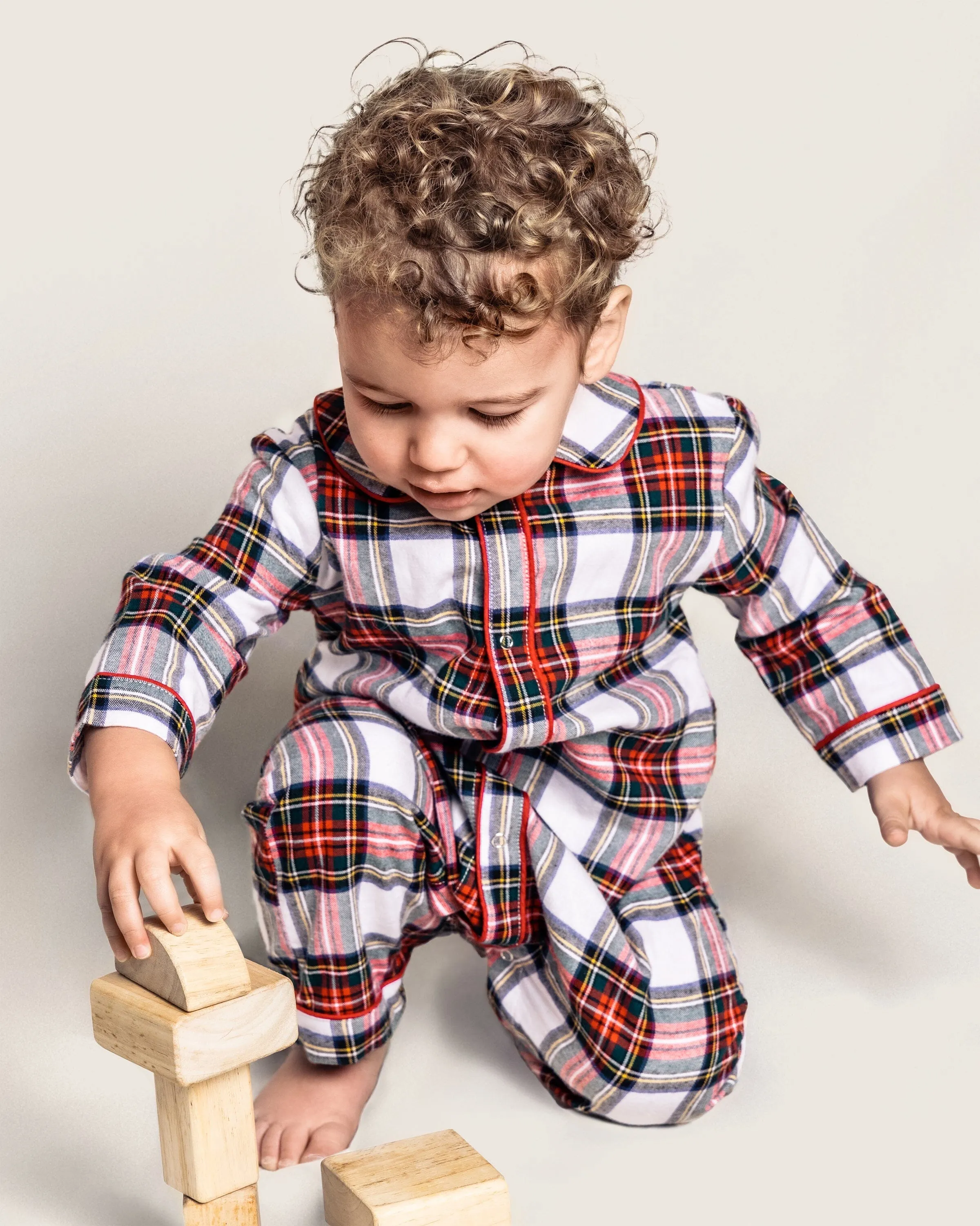 Baby's Brushed Cotton Cambridge Romper | Balmoral Tartan