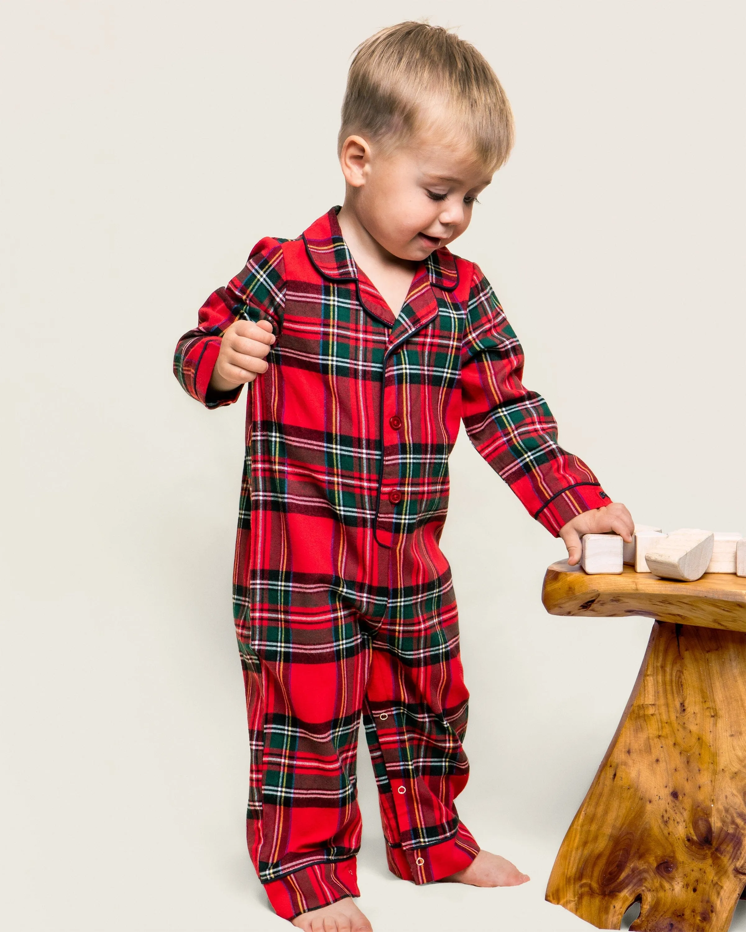 Baby's Brushed Cotton Classic Romper | Imperial Tartan