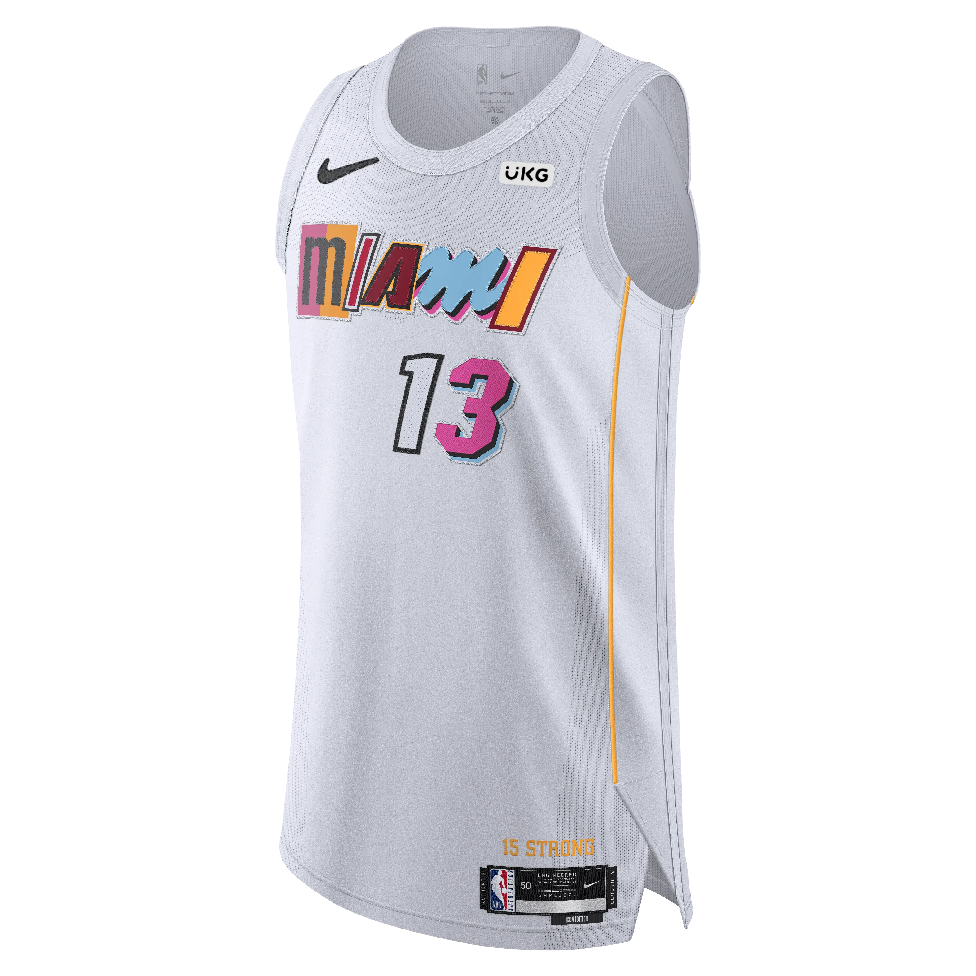 Bam Adebayo Nike Miami Mashup Vol. 2 Authentic Jersey