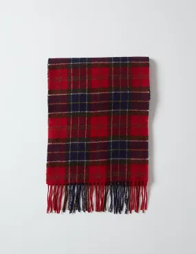 Barbour Holden Tartan Scarf (Lambswool) - Red Tartan