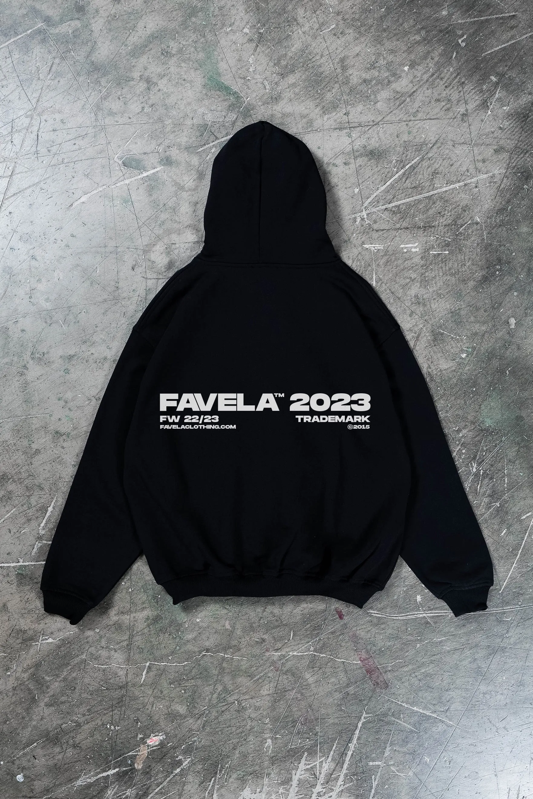 BLACK OVERSIZED HOODIE - 2023