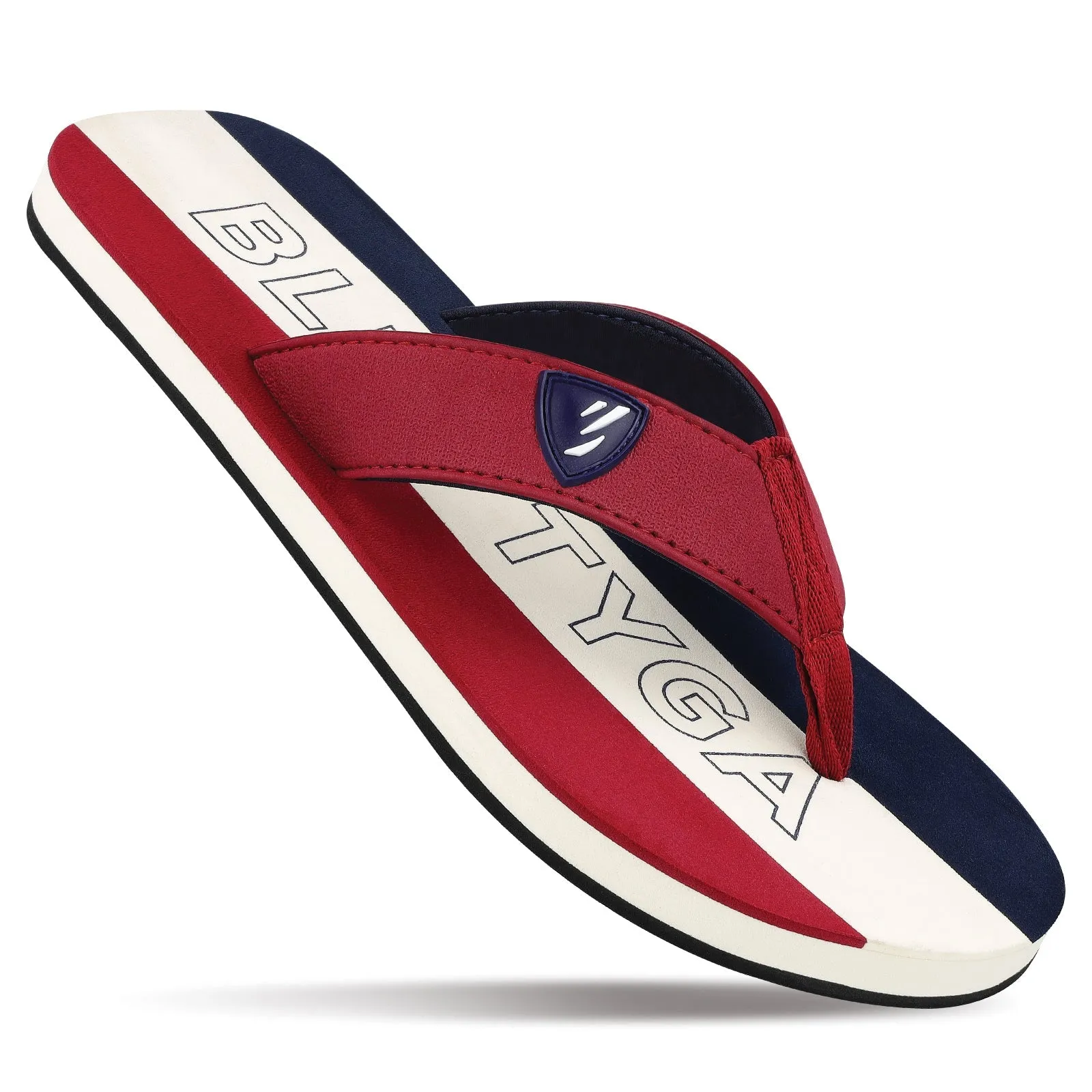 Blue Tyga Gents Flip Flop Thong  - BT4274 Maroon Blue