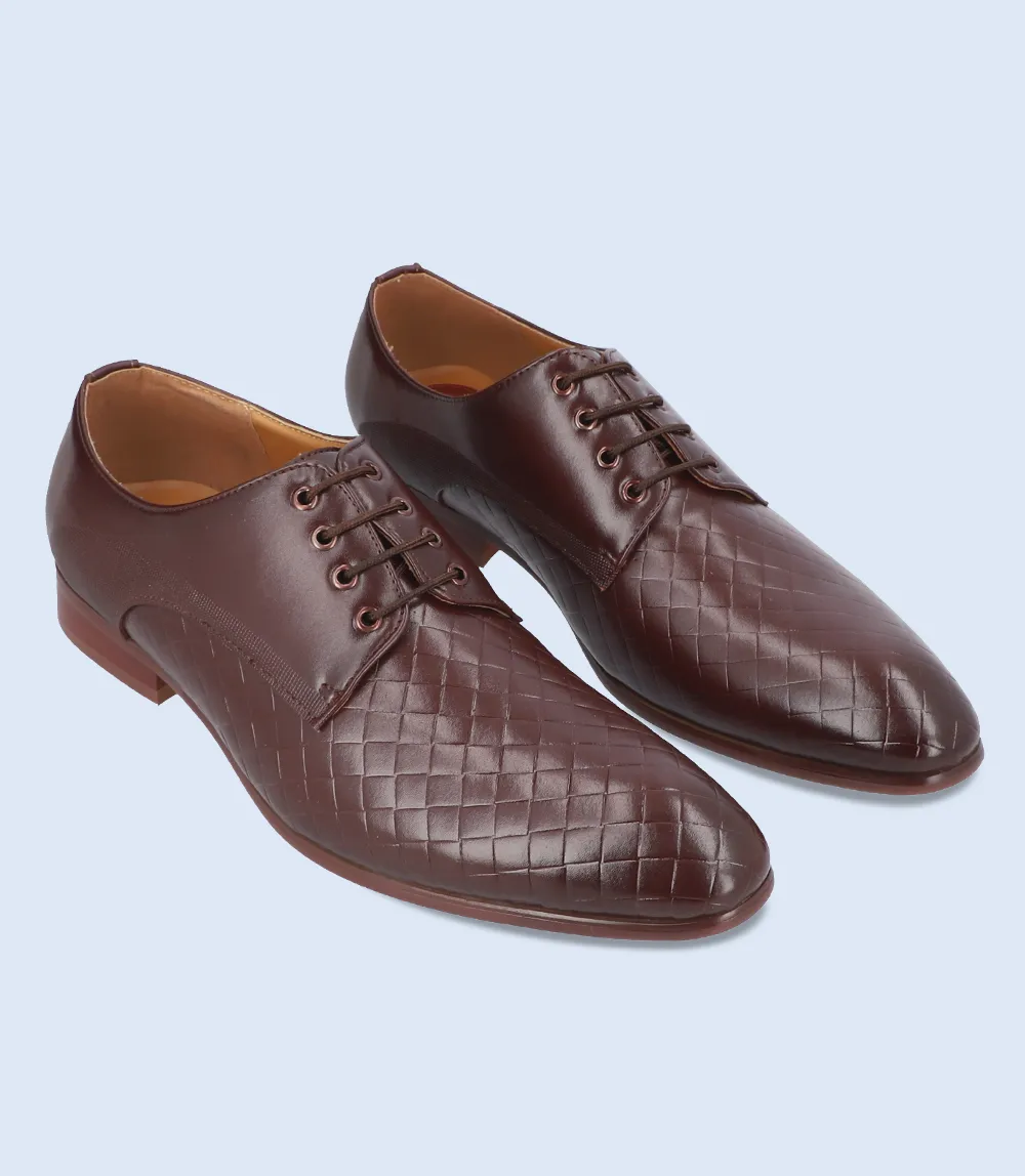 BM4124-MAROON-Men Lace up