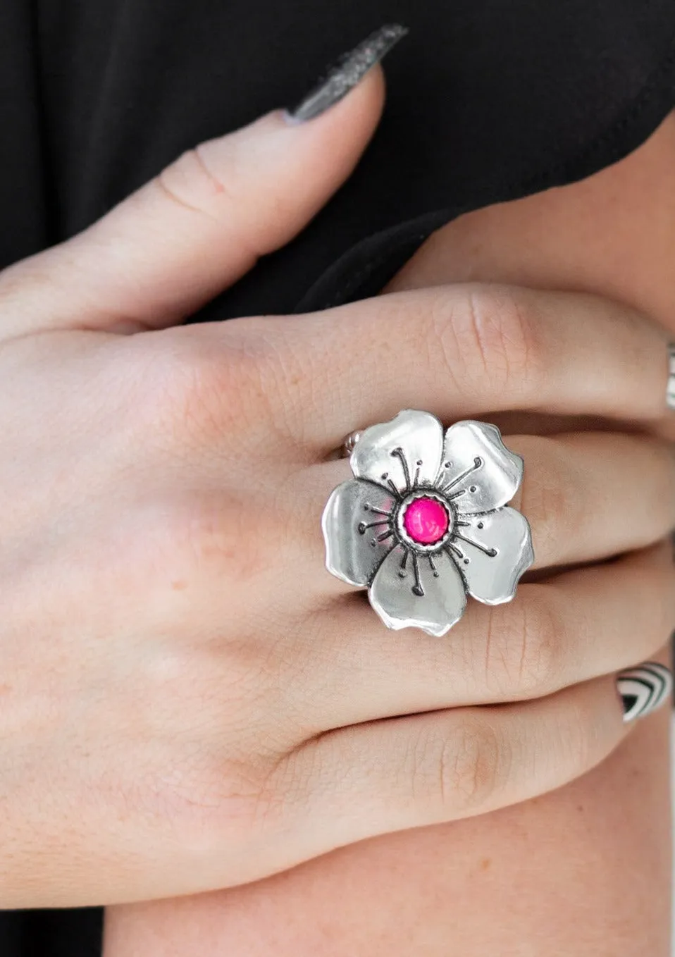 Boho Blossom Pink Ring