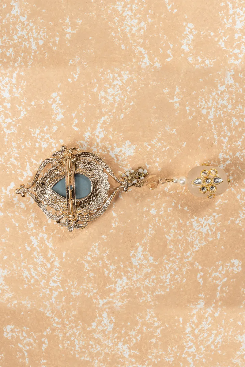 Brooch with stone detailing