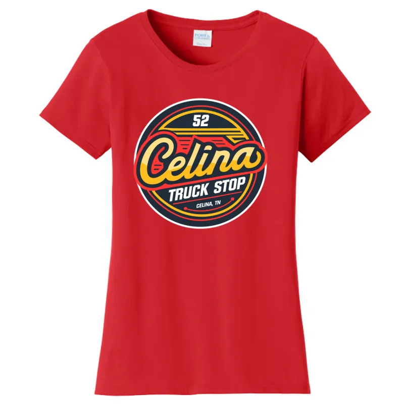 Celina 52 Truck Stop Ladies Cotton T-Shirt