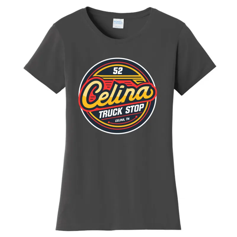 Celina 52 Truck Stop Ladies Cotton T-Shirt