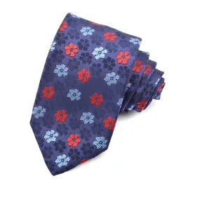 Christian Paul by Sidonio's Silk Woven Jacquard Flower Neck Tie S37014