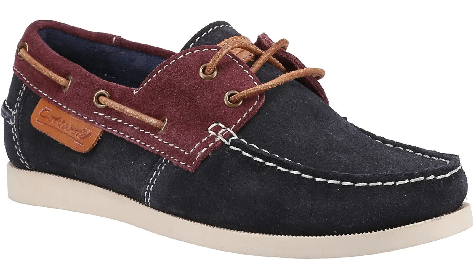 Cotswold Idbury Womens Leather Lace Up Boat Shoe