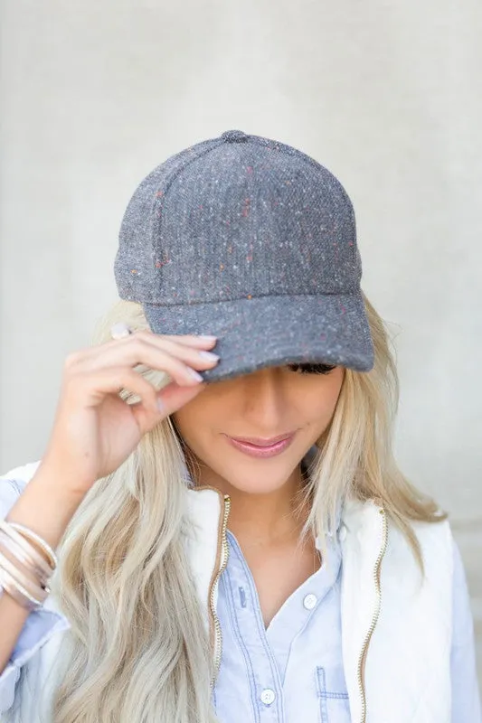 Fall Tweed Ball Cap