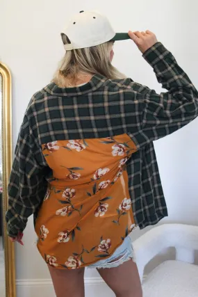 Floral Back Flannel #2