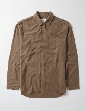 Folk Stitch Pocket Shirt - Peat