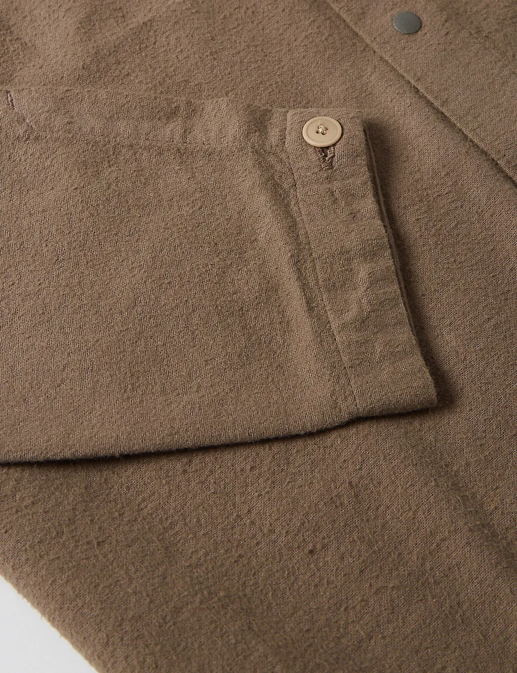 Folk Stitch Pocket Shirt - Peat