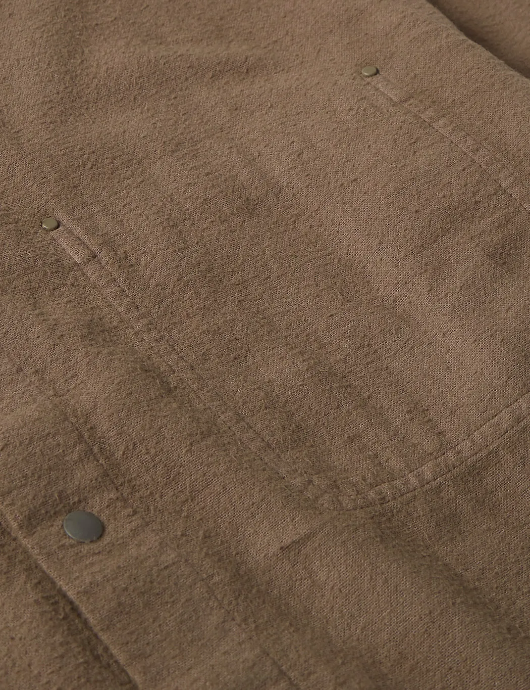 Folk Stitch Pocket Shirt - Peat