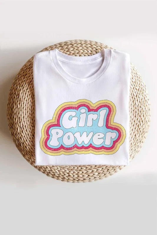 GIRL POWER GRAPHIC TEE PLUS SIZE