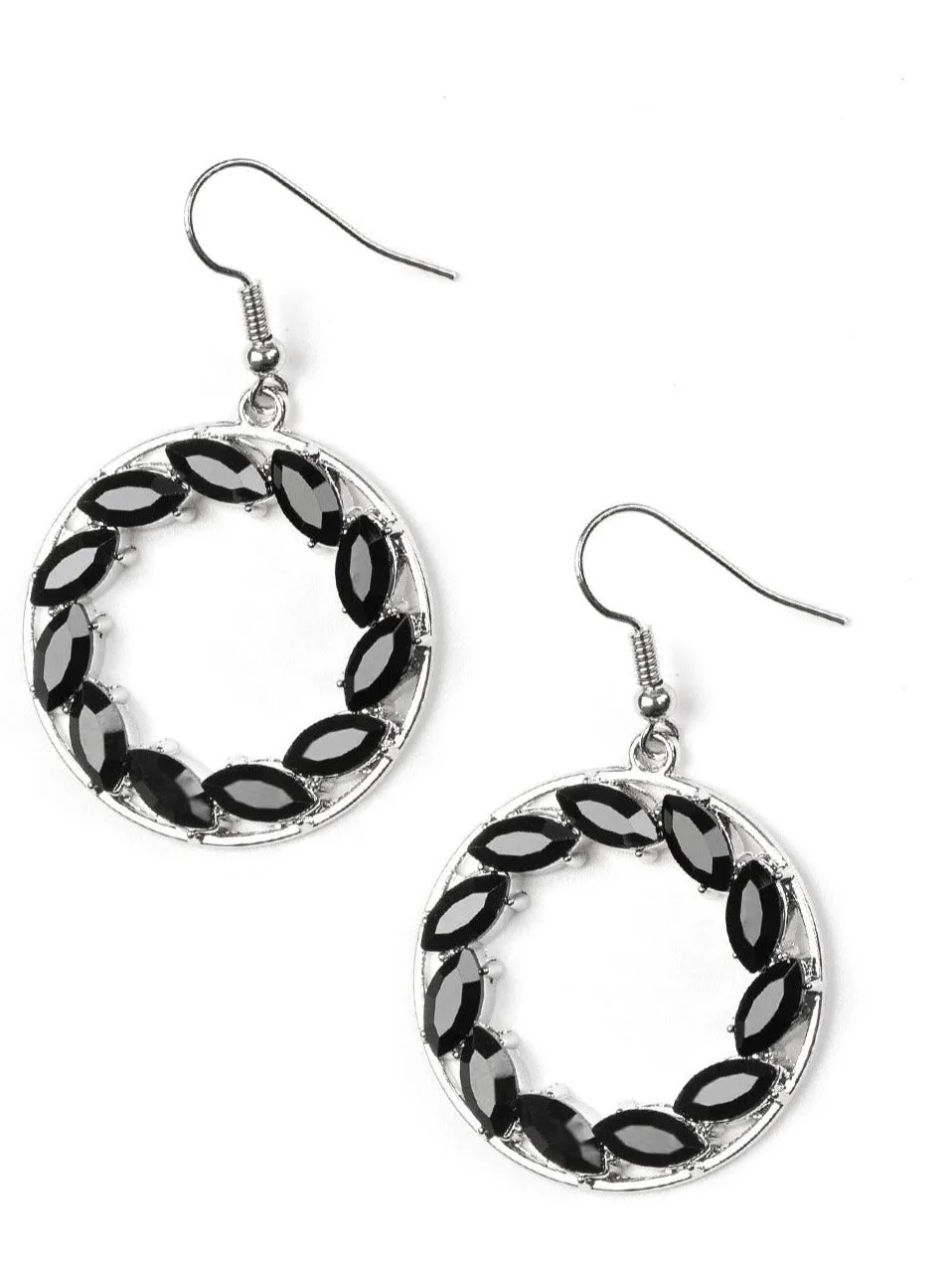 Global Glow Black Earrings