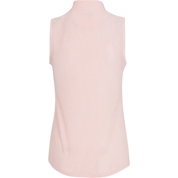 Greg Norman Monaco Seersucker Sleeveless Ladies Polo