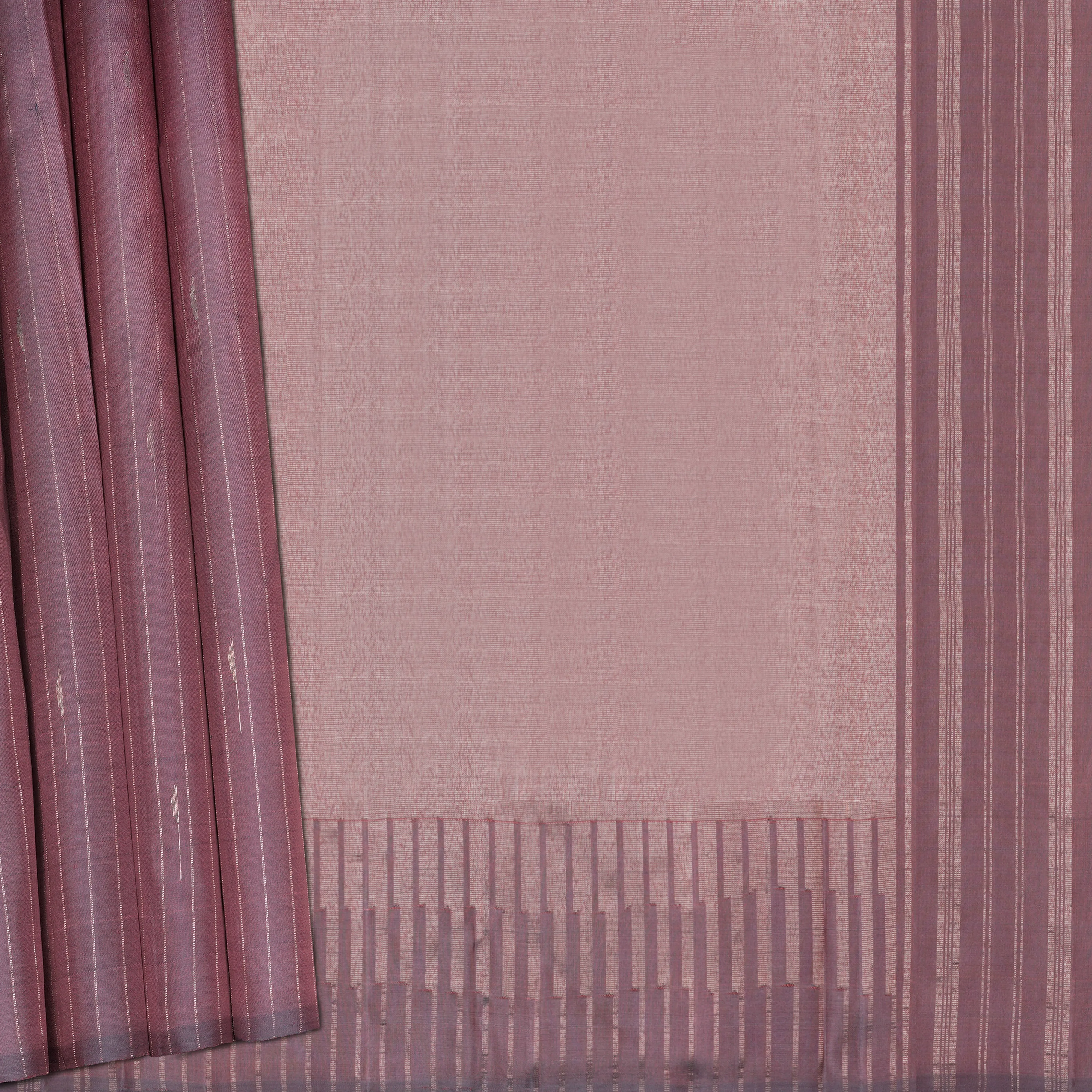 Handwoven Mauve Kanjivaram Silk Saree - 2141T010556DSC