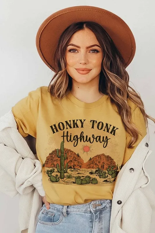 HONKY TONK HIGHWAY GRAPHIC TEE PLUS SIZE