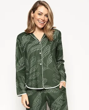 Imogen Leaf Print Pyjama Top