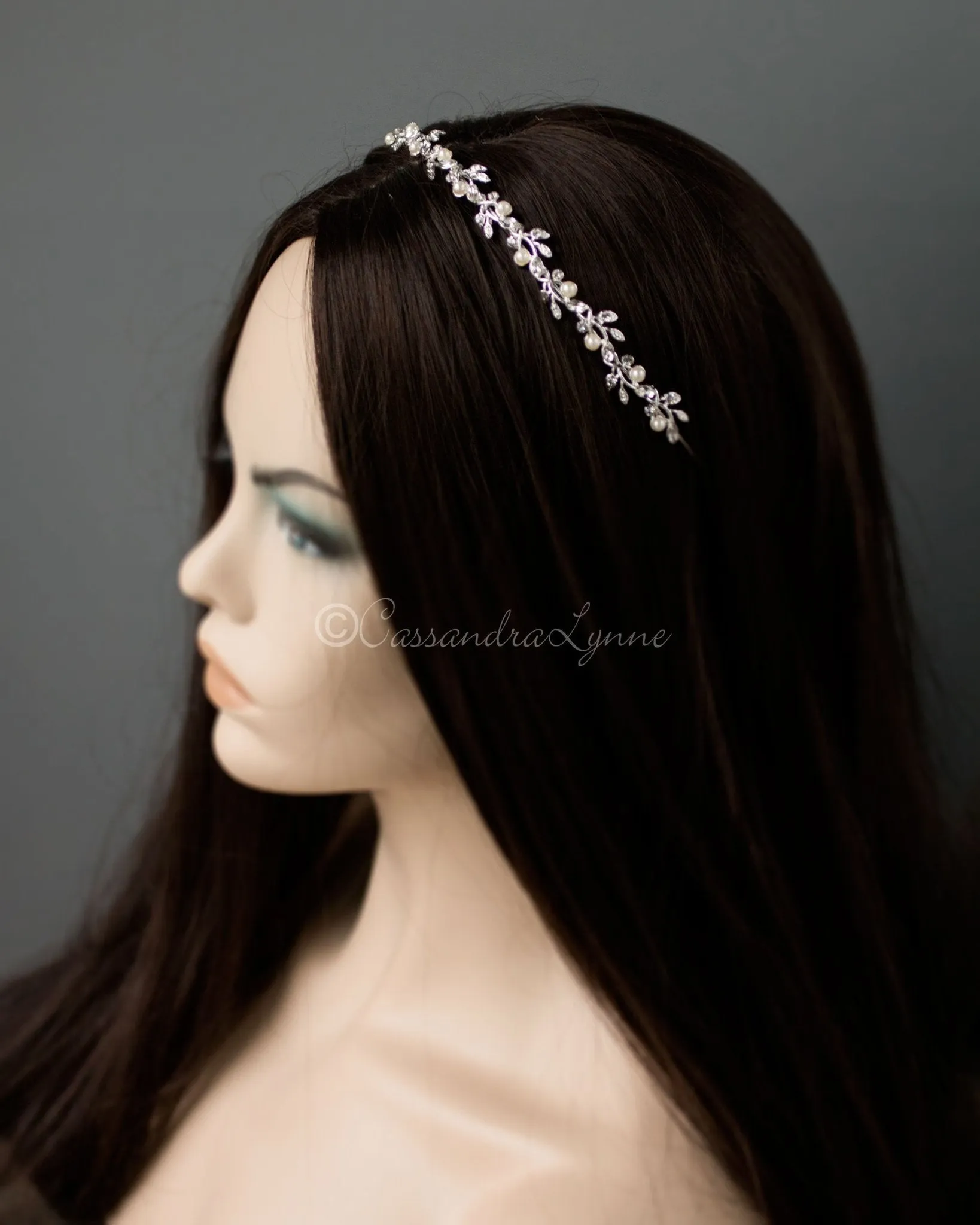 Ivory Pearl Wedding Headband