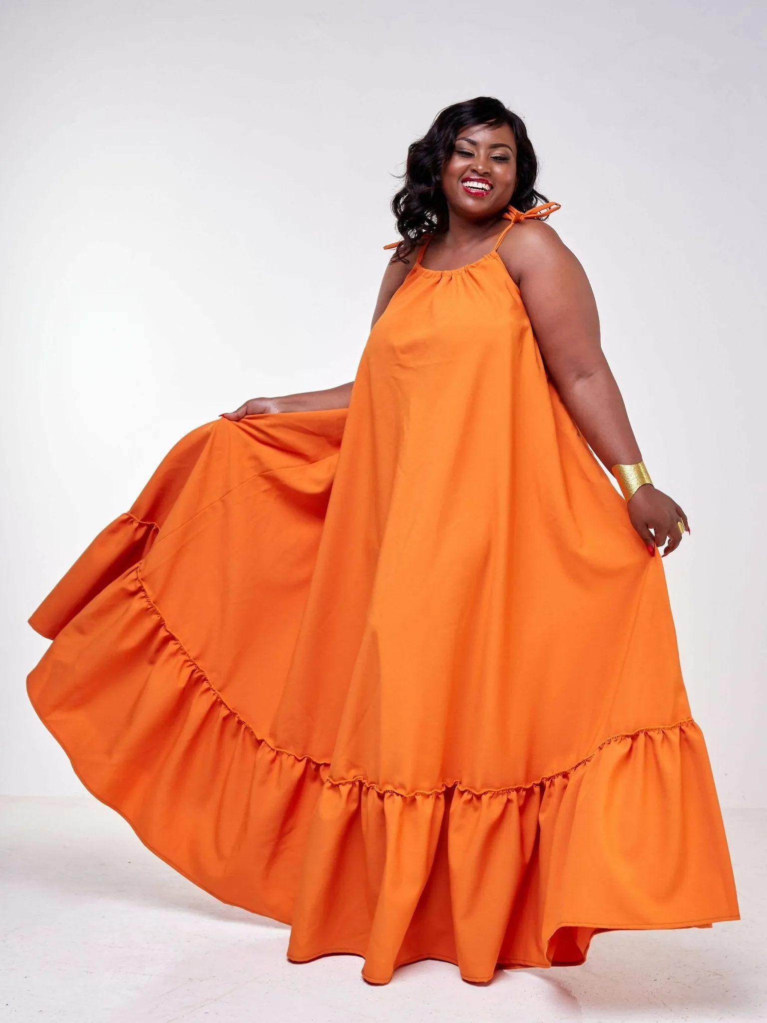 Izulu Lugard Dress - Orange