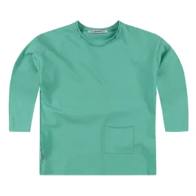 Kinder Longsleeve Oversized Turquoise