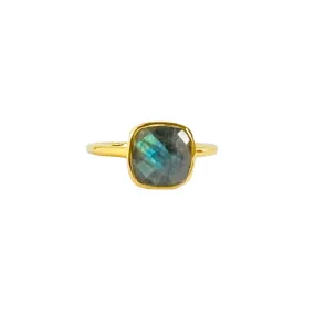 Labradorite Gold Ring