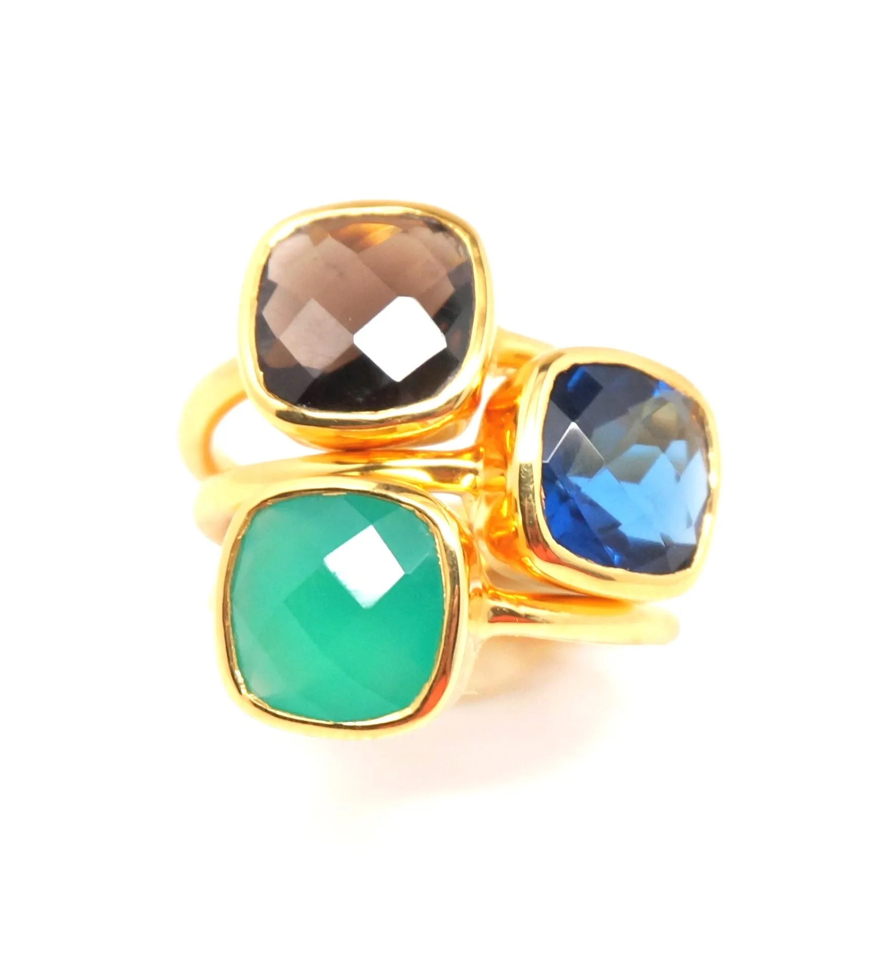 Labradorite Gold Ring